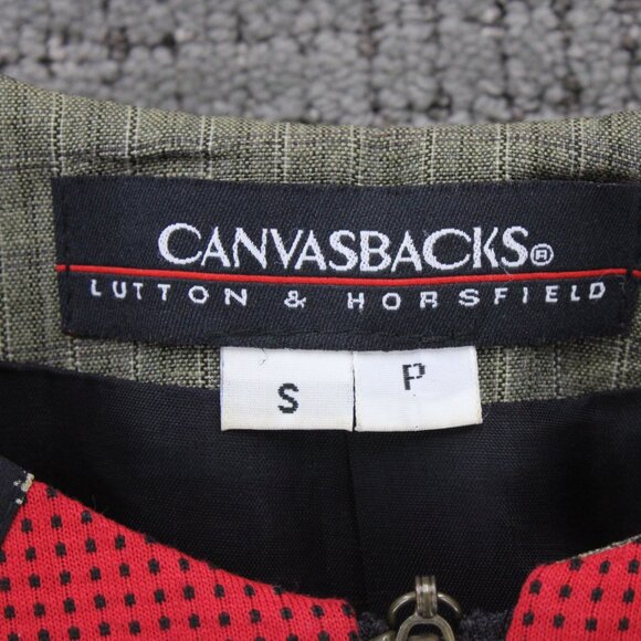 Vintage CANVASBACKS LUTTON & HORSFIELD Sweater Womens Small S Red Cropped Rare - Picture 6 of 9